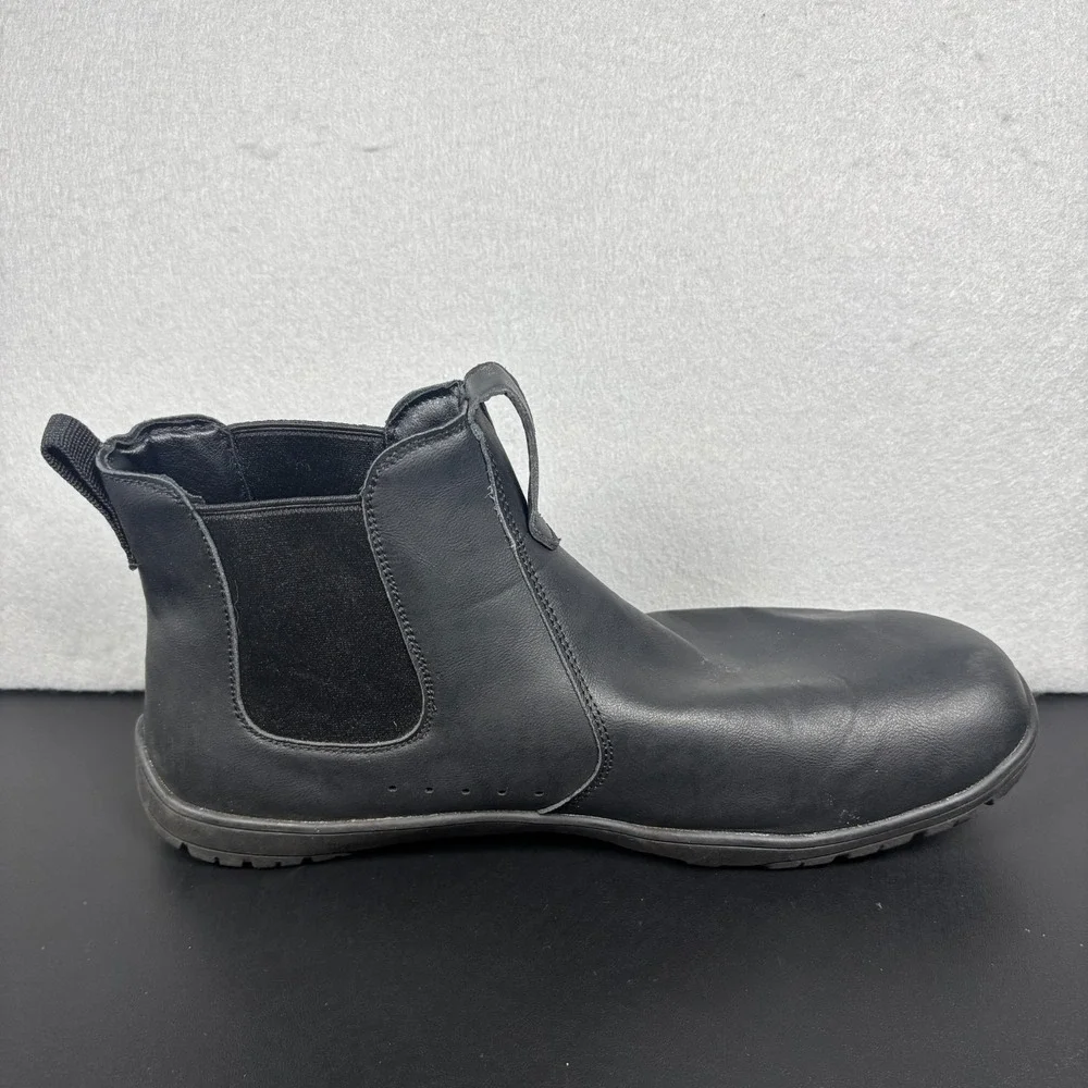 Pulltop Barefoot Chelsea Boots Black Men's Size 11 EU 44 Wide Toe Box Minimalist